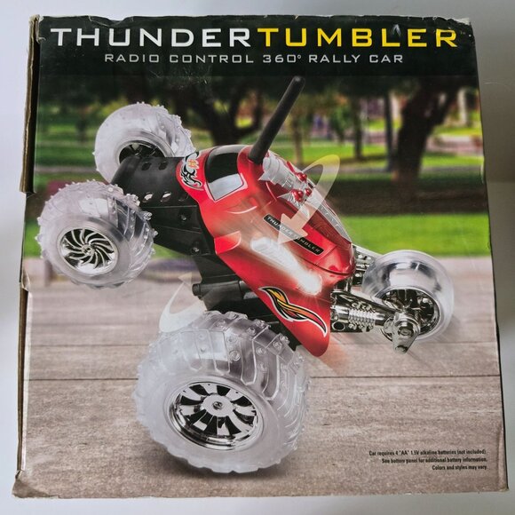 Thunder Tumbler Radio Control 360° Rally Car 2012 Multi-Directional LED Lights & - Picture 9 of 16